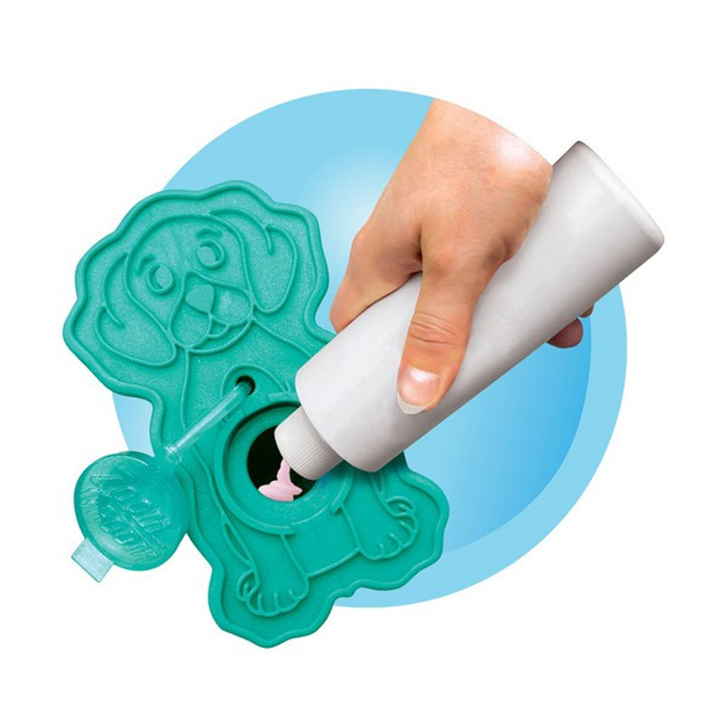 Shampoo compartment of the KONG ZoomGroom Bubbles grooming brush