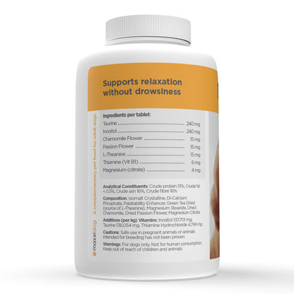 maxxicalm calming aid for dogs supplement ingredients