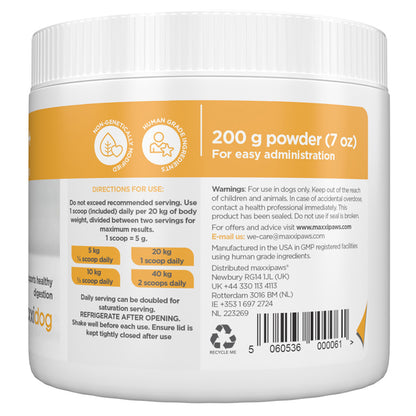 maxxidigest+ for dogs directions for use label