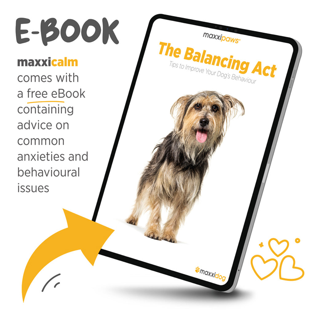 maxxicalm calming aid for dogs supplement free e-book