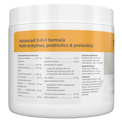 maxxidigest+ for dogs ingredients label