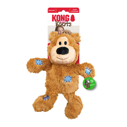 KONG Wild Knots Bears – Durable Plush Toy for Dogs