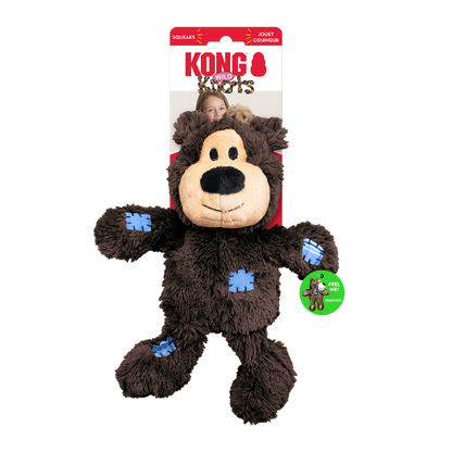 KONG Wild Knots Bears – Durable Plush Toy for Dogs