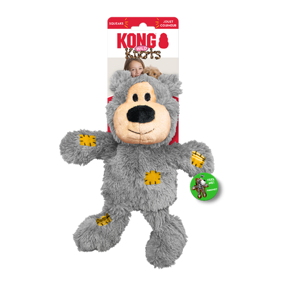 KONG Wild Knots Bears – Durable Plush Toy for Dogs