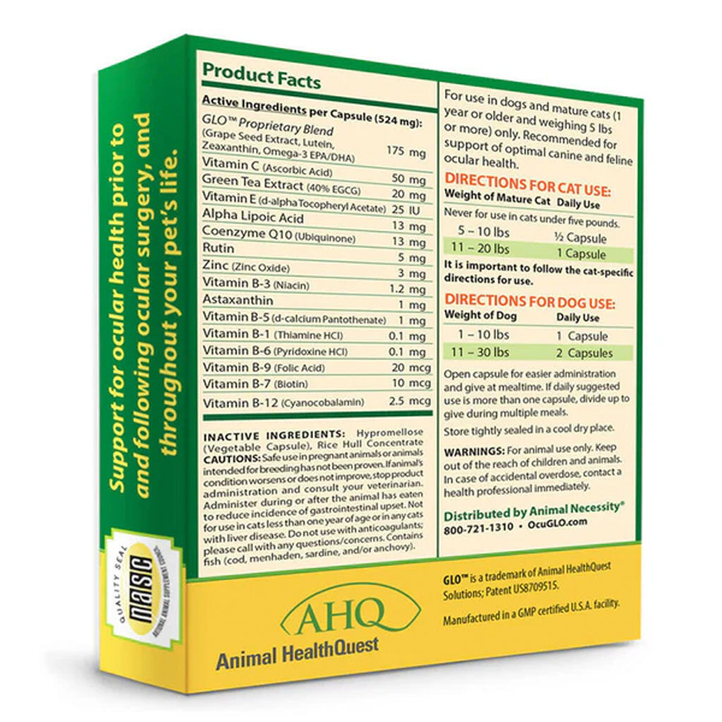 Ocu-GLO® PB Vision Supplement for Dogs & Cats