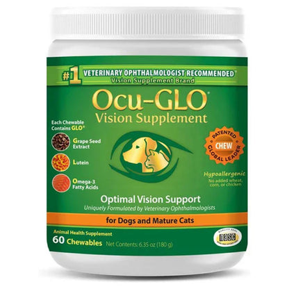 Ocu-GLO Vision Soft Chews for Dogs and Mature Cats 60 chewable