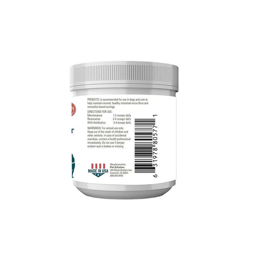 Pet Scholars Probiotic Digestive Support for Dogs & Cats – Gut Health Powder | USA Made | UK Stock Dirctions for use