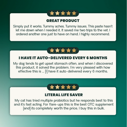 VetriScience customer reviews of Quick Action Diarrhea Aid for dogs and cats