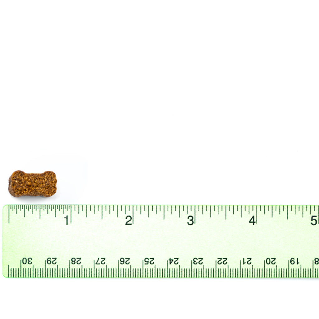 Allergy & Itch Support chew shown to indicate its size