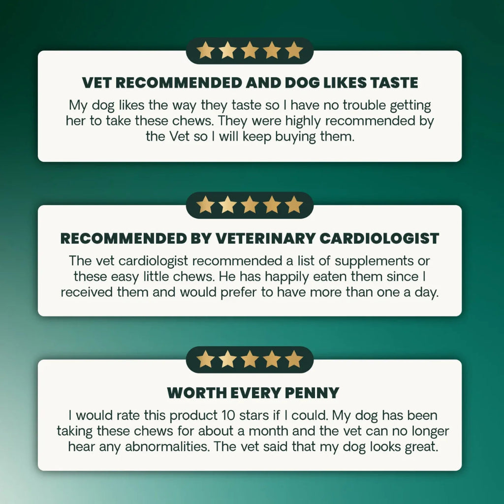 VetriScience customer reviews and star ratings for Extra Strength Healthy Heart for dogs