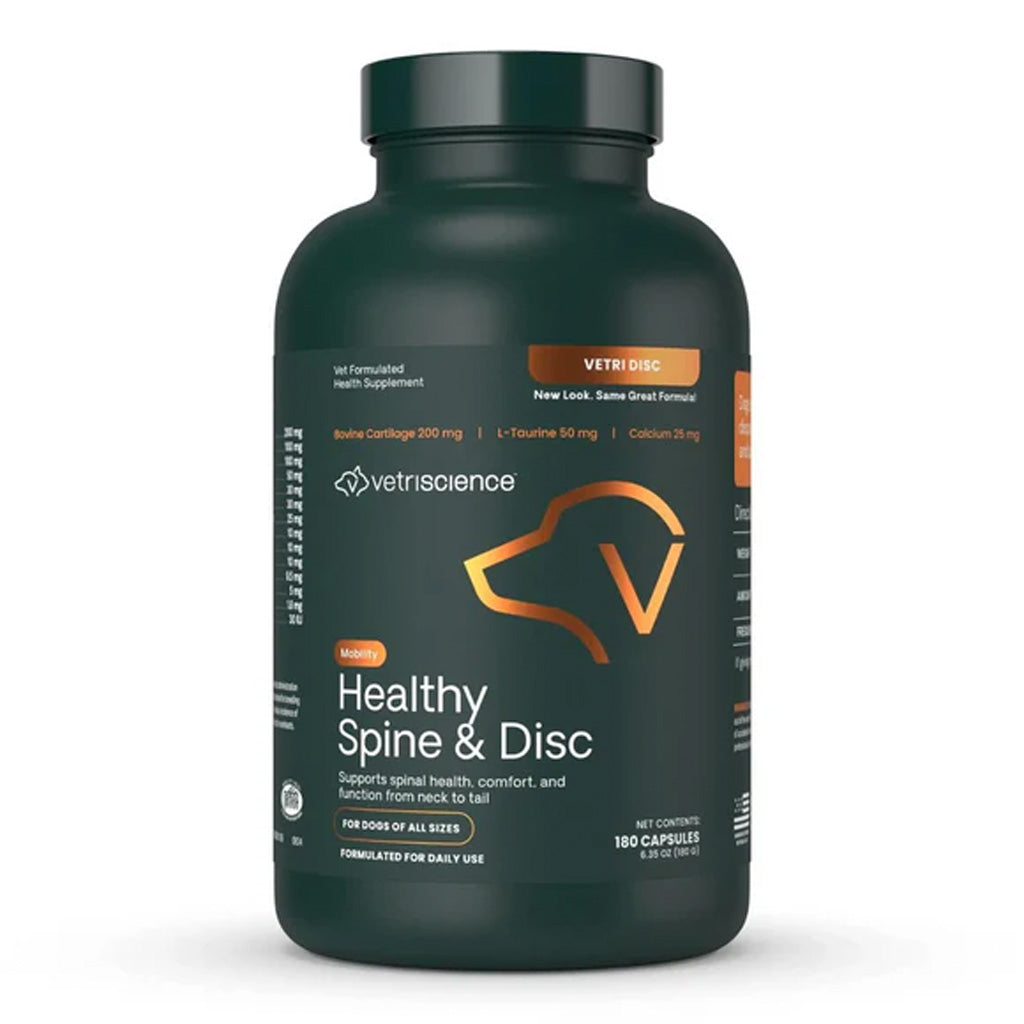VetriScience Healthy Spine & Disc for dogs, 180 capsule bottle front