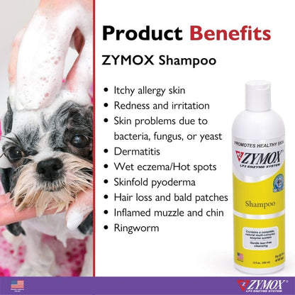 zymox enzymatic shampoo for dogs and cats benefits
