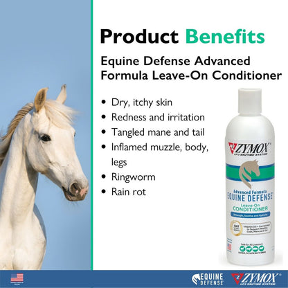 ZYMOX Equine Defense Leave-On Conditioner product benefits
