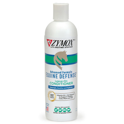 ZYMOX Equine Defense Leave-On Conditioner bottle for horses