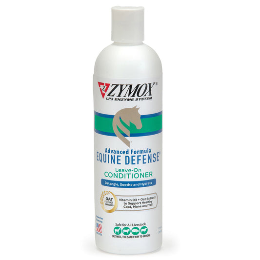 ZYMOX Equine Defense Leave-On Conditioner bottle for horses