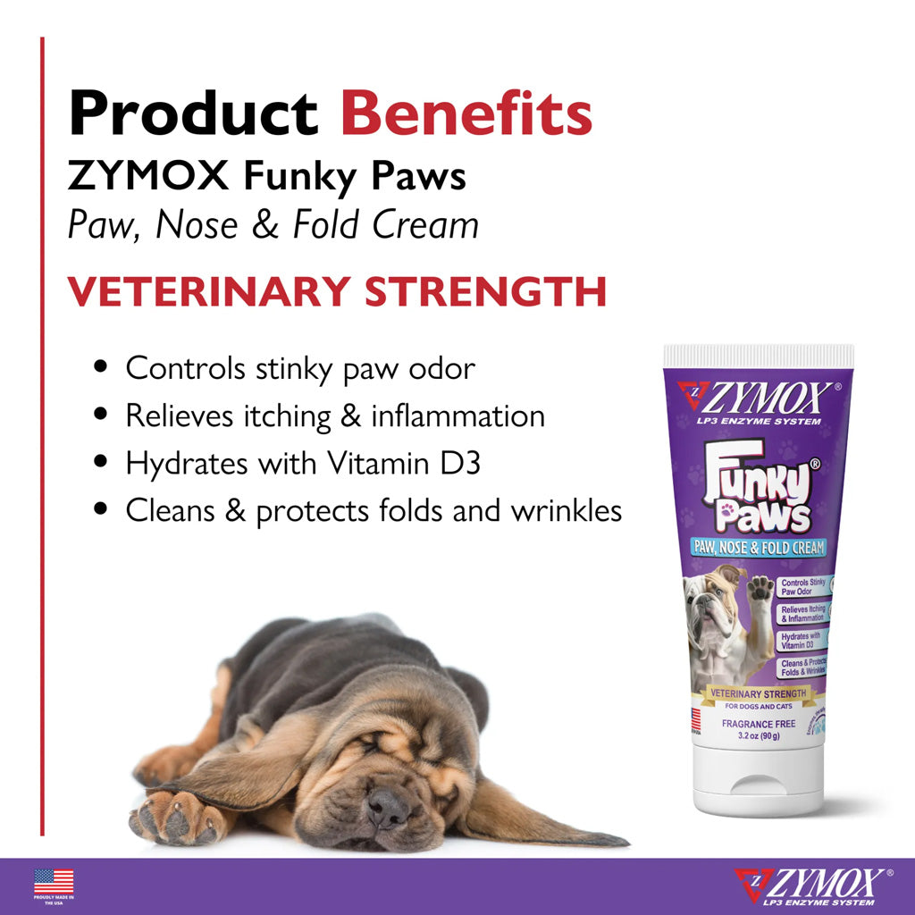 ZYMOX Funky Paws paw, nose & fold cream Product Benefits UK Stock