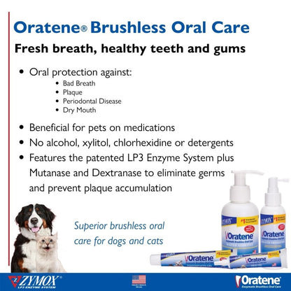Oratene Enzymatic brushless oral care information 