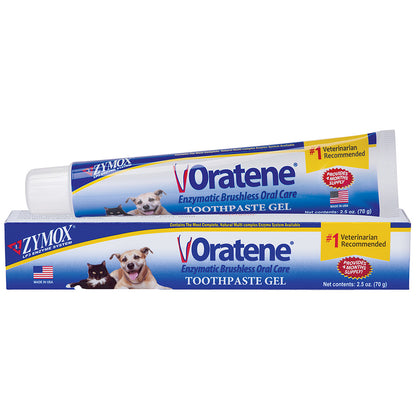 ZYMOX Oratene Brushless Toothpaste Gel tube for dogs