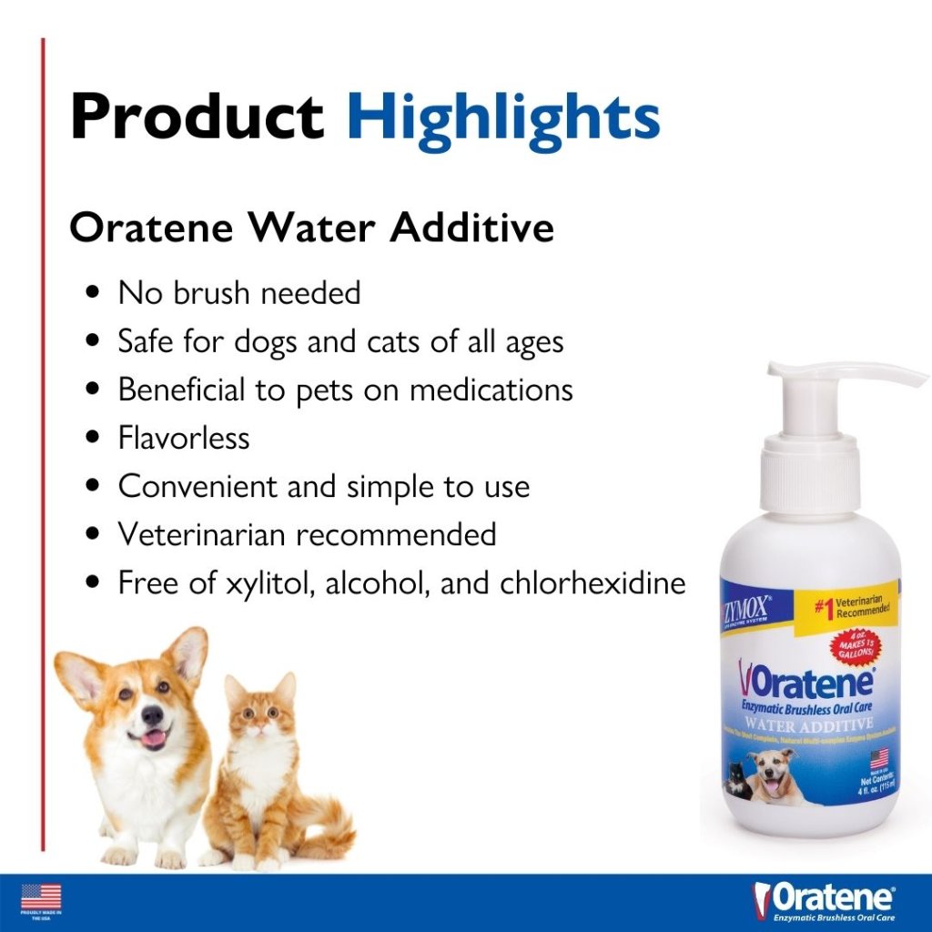 Oratene Enzymatic Water Additive highlights