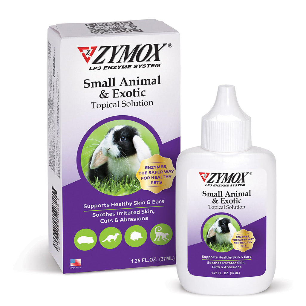 ZYMOX Small Animal and Exotic Topical Solution bottle for skin and ear care
