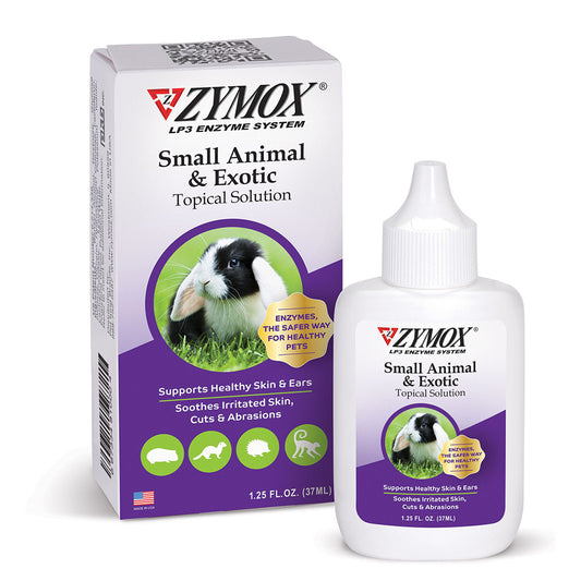 ZYMOX Small Animal and Exotic Topical Solution bottle for skin and ear care