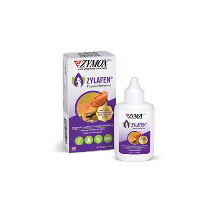 ZYMOX Zylafen Topical Solution bottle for reptile skin and shedding care